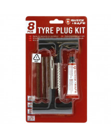 Kit réparation pneumatique, mèche pneu, avec outils - Quick&Safe | Mongrossisteauto.com