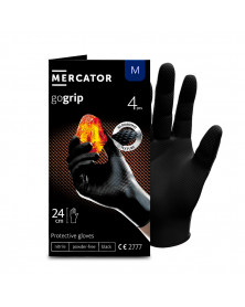Gant nitrile, noir, taille M, x4 - Mercator | Mongrossisteauto.com