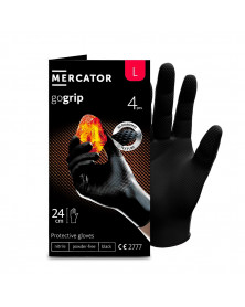 Gant nitrile, noir, taille L, x4 - Mercator | Mongrossisteauto.com
