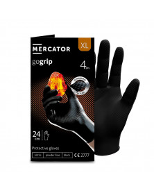 Gant nitrile, noir, taille XL, x4 - Mercator | Mongrossisteauto.com
