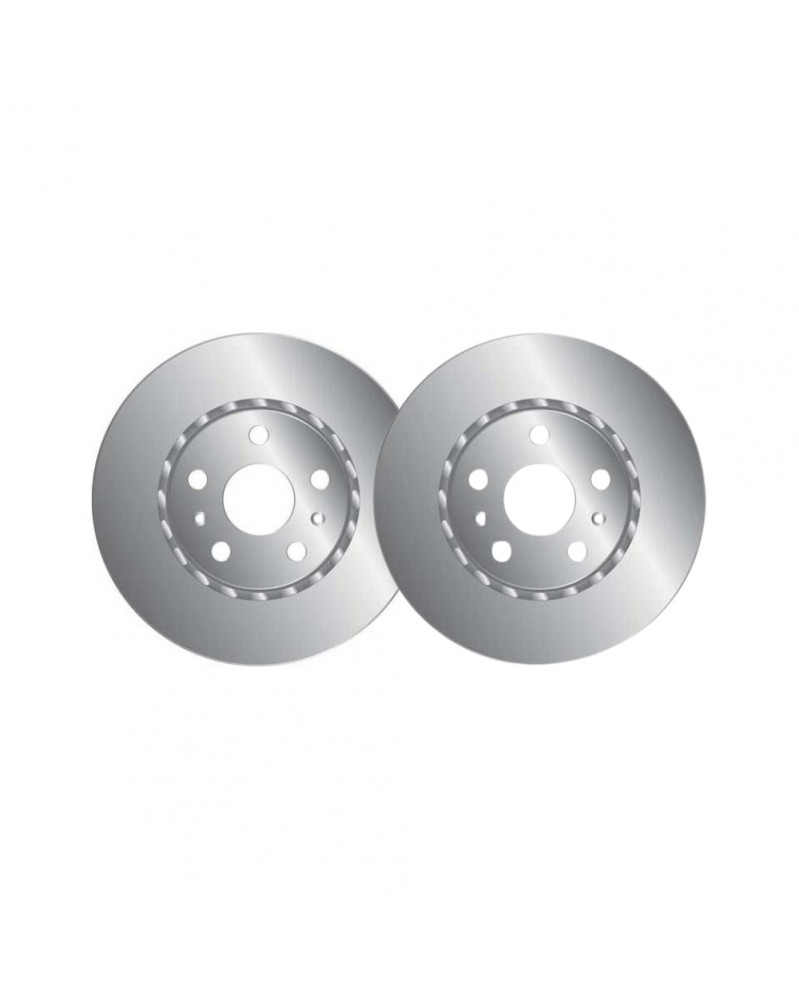 Lot de 2 disques de frein MGA Ref : D2181 adaptable MERCEDES-BENZ RENAULT | Mongrossisteauto.com