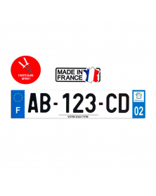 Plaque immatriculation région 02 | Mongrossisteauto.com