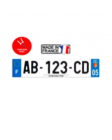 Plaque d'immatriculation région 05 | MonGrossisteAuto.com