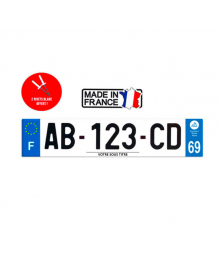 Plaque d'immatriculation région 69 | MonGrossisteAuto.com