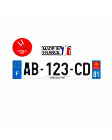 Plaque d'immatriculation région 81 | MonGrossisteAuto.com