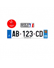 Plaque d'immatriculation région 89 | MonGrossisteAuto.com