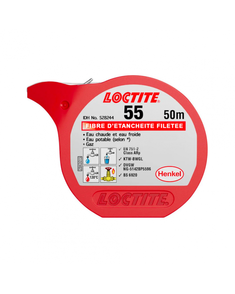 Fil d'étanchéité, Loctite 55, 50m - Loctite | Mongrossisteauto.com