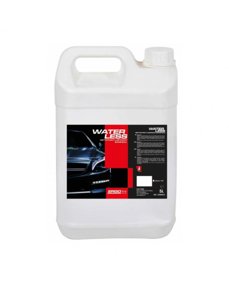 Nettoyant lustrant sans eau, WATERLESS 5L - Dialann | Mongrossisteauto.com