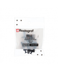 Rivet plastique, pare-boue et carter d'aile, ø6 mm, x8 - Restagraf | Mongrossisteauto.com