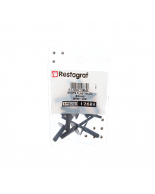 Rivet plastique, pare boue et carter d’aile, ø6 mm, x8 - Restagraf | Mongrossisteauto.com