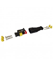 Kit connecteur étanche 2 voies 0,75 à 1,5 mm² série 1,5 - Restagraf | Mongrossisteauto.com