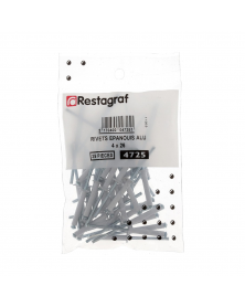 Rivet épanoui, blanc, 4x26mm, 39pcs - Restagraf | Mongrossisteauto.com