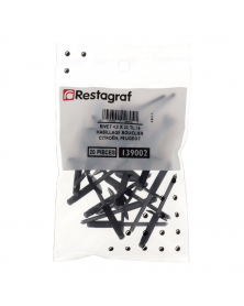 Rivet expansé, bouclier, noir, ø4.8 x 20.5 mm, 20pcs - Restagraf | Mongrossisteauto.com