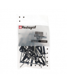 Rivet expansé, noir, ø4.8 x 19.8 mm, 25pcs - Restagraf | Mongrossisteauto.com