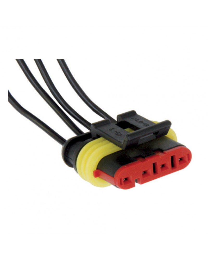 Connecteur pré-câblé 4 voies mâle 1 mm², série 1,5 étanche - Restagraf | Mongrossisteauto.com