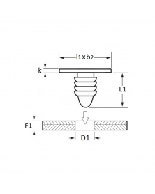 Agrafe de joint, ø5.1 mm, 30pcs - Restagraf | Mongrossisteauto.com