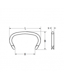 Agrafe nez de porc, bouclier, 100 pcs - Restagraf | Mongrossisteauto.com