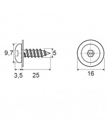 Vis matériaux tendres 4,5 x 21 mm pour bouclier et carter d’aile/pare-boue - Restagraf | Mongrossisteauto.com