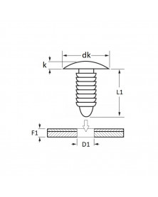 Agrafe de garnissage, ø10.2 mm, 15pcs - Restagraf | Mongrossisteauto.com