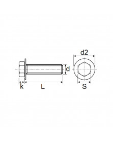 Vis tête H, M6-1.00 x 20 mm, 12pcs - Restagraf | Mongrossisteauto.com