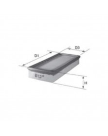 Filtre à air MECAFILTER ELP9489 adaptable VAG | Mongrossisteauto.com