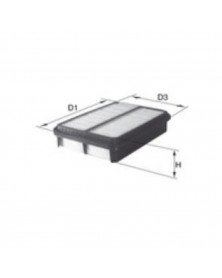 Filtre à air MECAFILTER ELP9641 adaptable RENAULT | Mongrossisteauto.com