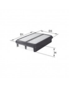 Filtre à air MECAFILTER ELP9570 adaptable HYUNDAI KIA | Mongrossisteauto.com