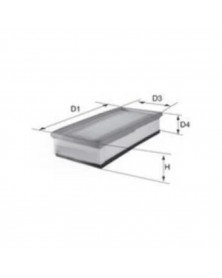 Filtre à air MECAFILTER ELP9558 adaptable VAG | Mongrossisteauto.com