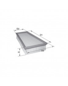 Filtre à air MECAFILTER ELP9481 adaptable RENAULT | Mongrossisteauto.com