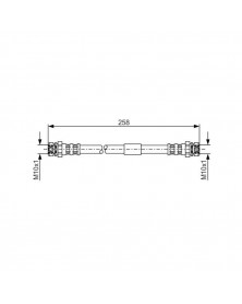 Flexible de frein BOSCH 1 987 481 369 adaptable VW | Mongrossisteauto.com