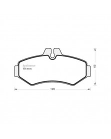 Kit de plaquettes de frein, frein à disque MGA Ref : 520 | Mongrossisteauto.com