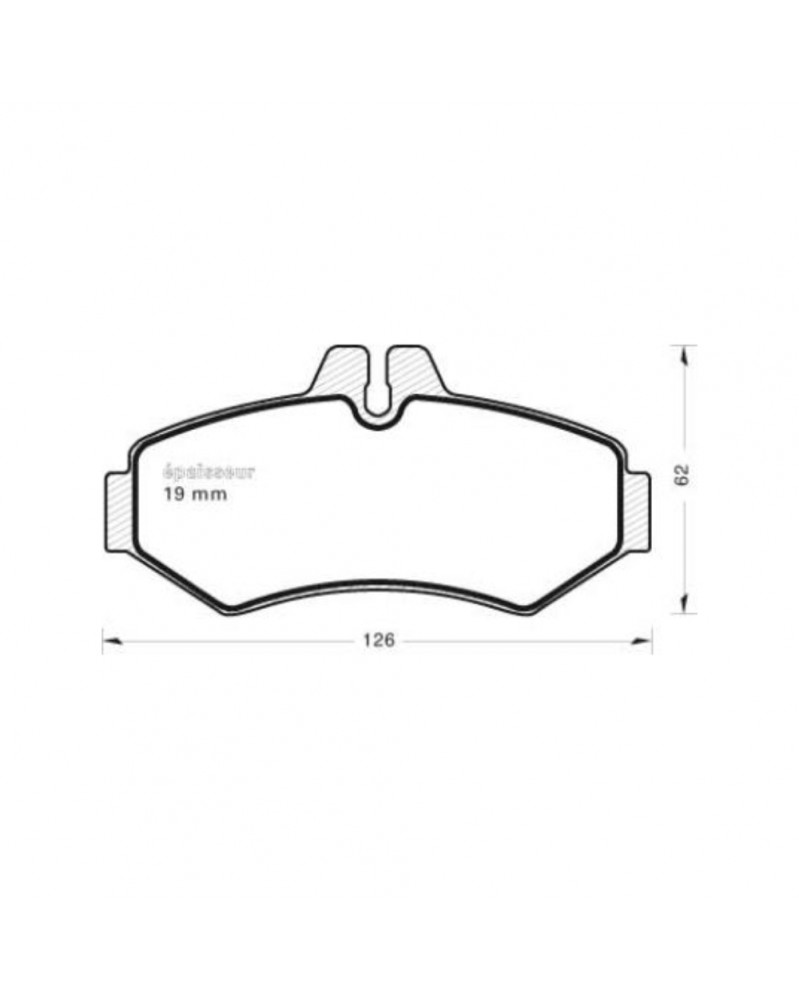 Kit de plaquettes de frein, frein à disque MGA Ref : 520 | Mongrossisteauto.com