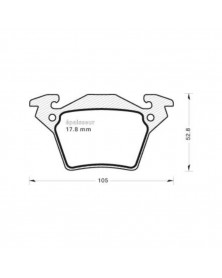 Kit de plaquettes de frein, frein à disque MGA Ref : 519 | Mongrossisteauto.com