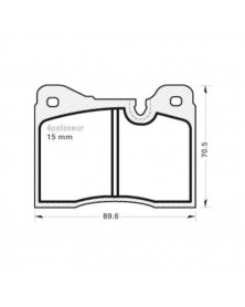 Kit de plaquettes de frein, frein à disque MGA Ref : 138 | Mongrossisteauto.com