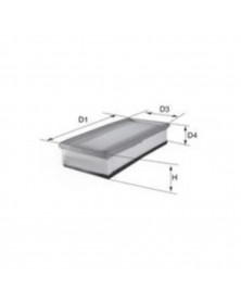 Filtre à air MECAFILTER ELP9469 adaptable RENAULT PSA | Mongrossisteauto.com