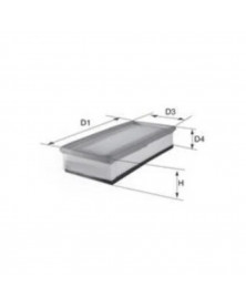 Filtre à air MECAFILTER ELP9446 adaptable CHRYSLER FIAT JEEP | Mongrossisteauto.com