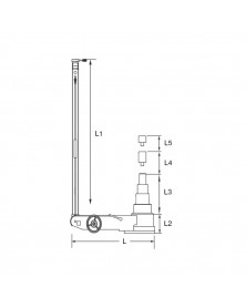 Cric hydropneumatique, 80T/50T, 160.0745 - KSTOOLS | Mongrossisteauto.com