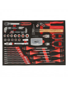 Servante atelier, Racing, 5 tiroirs + 84 outils inclus - KSTOOLS | Mongrossisteauto.com