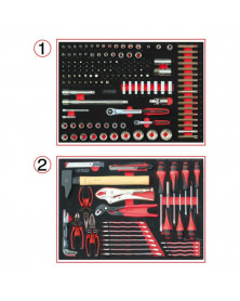 Servante atelier, Racing, 5 tiroirs + 184 outils inclus - KSTOOLS | Mongrossisteauto.com