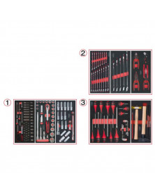 Servante atelier, Racing, 7 tiroirs + 158 outils inclus - KSTOOLS | Mongrossisteauto.com