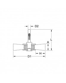 Brosse circulaire, acier, 0.3 mm, Ø60 mm - KSTOOLS | Mongrossisteauto.com