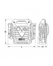 Booster à condensateur, 12V, 1800A - KSTOOLS | Mongrossisteauto.com