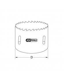 Scie à cloche, Ø114 mm (129.5114) - KSTOOLS | Mongrossisteauto.com