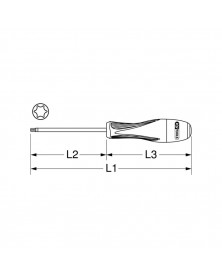 Tournevis TORX T8, ULTIMATE, L.100 mm - KSTOOLS | Mongrossisteauto.com