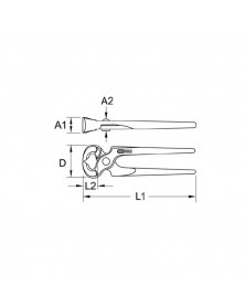 Tenaille russe, 9”, L.220 mm - Kstools | Mongrossisteauto.com