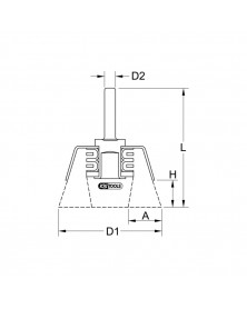 Brosse boisseau, acier, 0.3 mm, Ø75 mm - Kstools | Mongrossisteauto.com