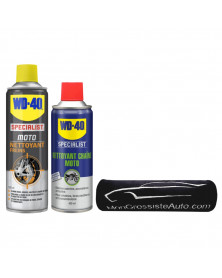 Pack nettoyage moto chaîne et freins - WD40 | Mongrossisteauto.com