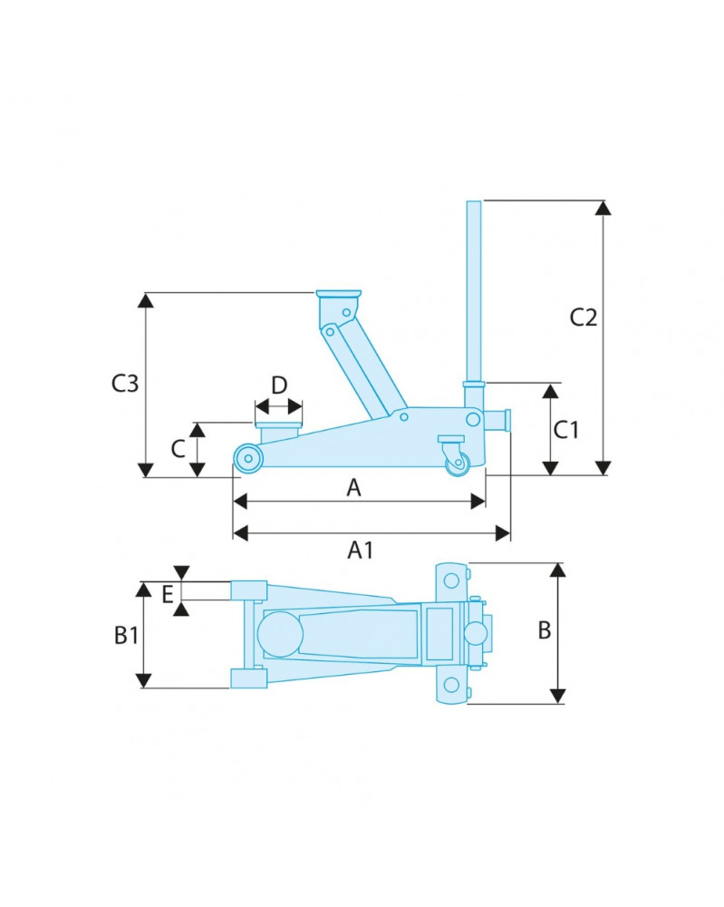 Facom Cric A Carrello 3 Tonnellate – Modello DL.32APB, Professionale, Versatile - copertina