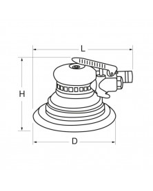 Ponceuse orbitale pneumatique, excentrique, 6” - Kstools | Mongrossisteauto.com