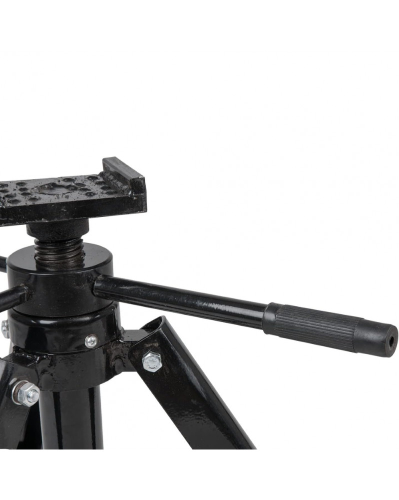 Paire De Chandelles 22 Tonnes – Hauteur Réglable 314-498 Mm – Large Base Stable + Goupille Sécurité – Idéal Camions & Véhicules Lourds